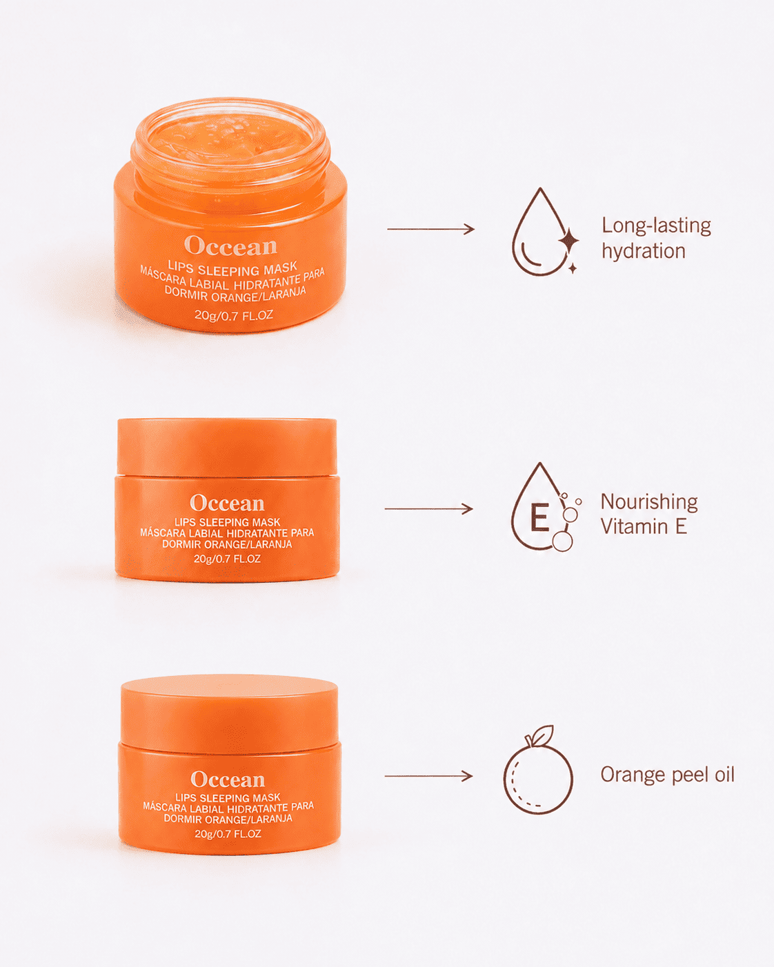 Orange Lips Sleeping Mask