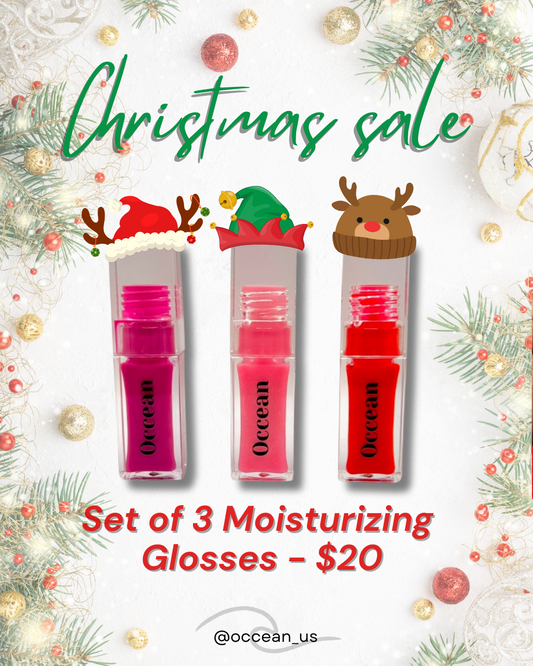 Set of 3 Moisturizing Lip Gloss